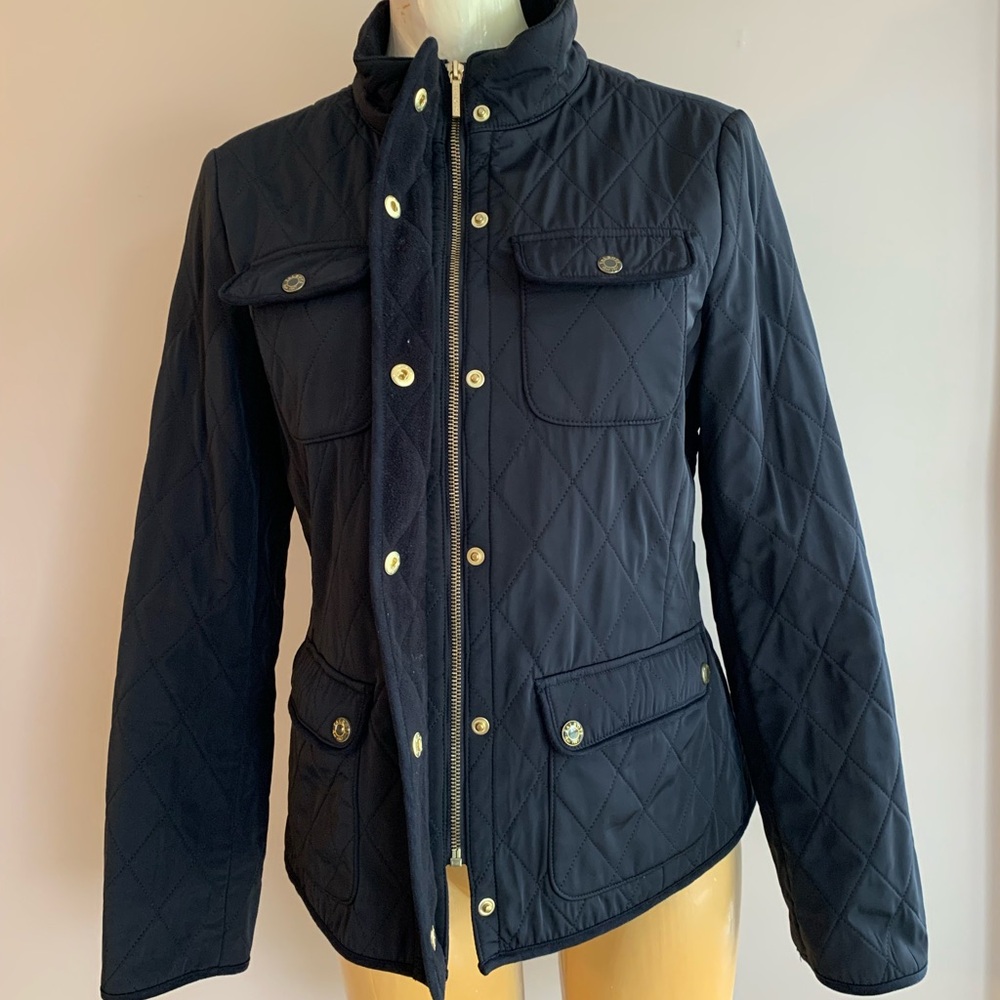Talbots black quilted jacket - Picture 2 of 9